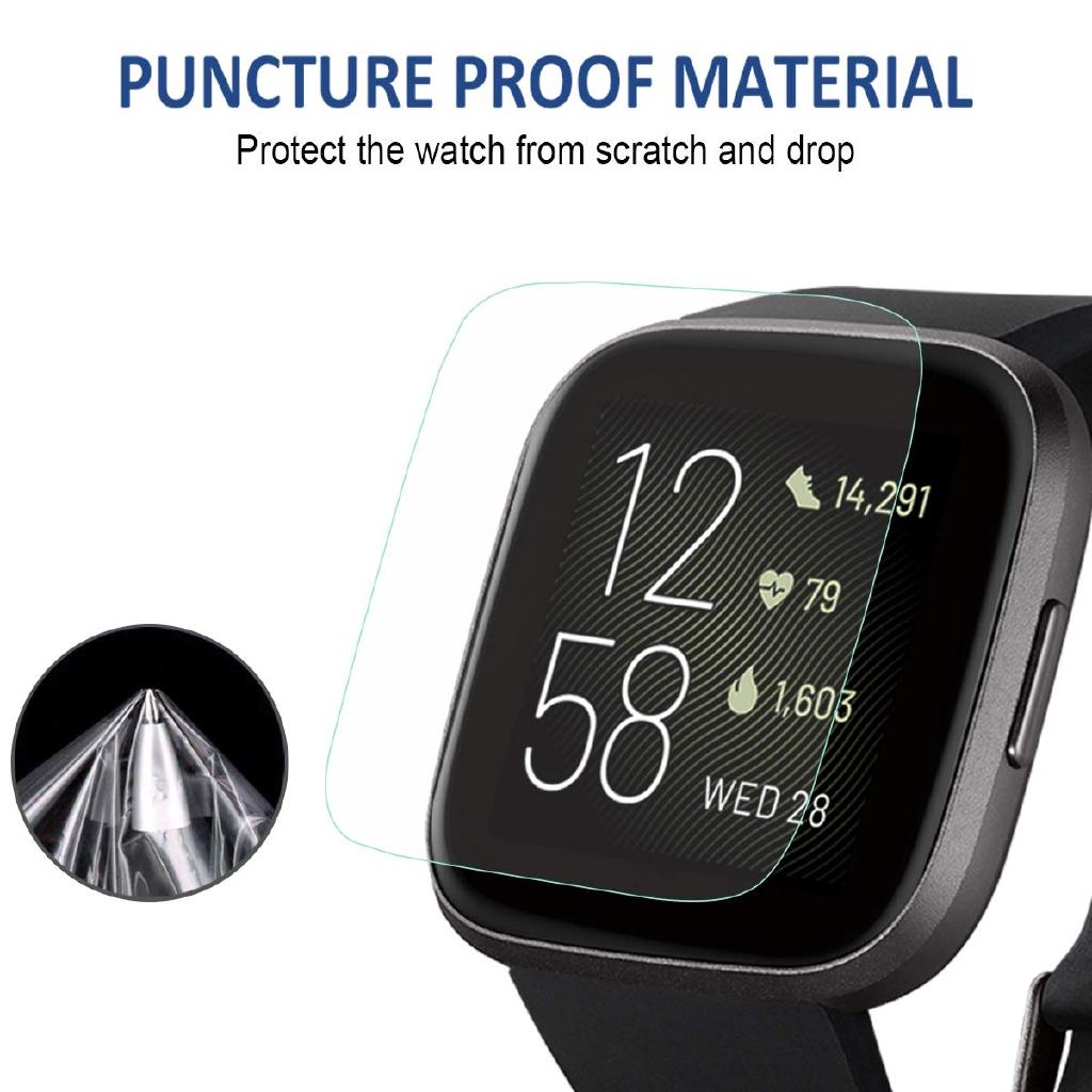 Miếng Dán Bảo Vệ Màn Hình Đồng Hồ Mềm Mại Trong Suốt Hd Cho Fitbit Versa 2 3