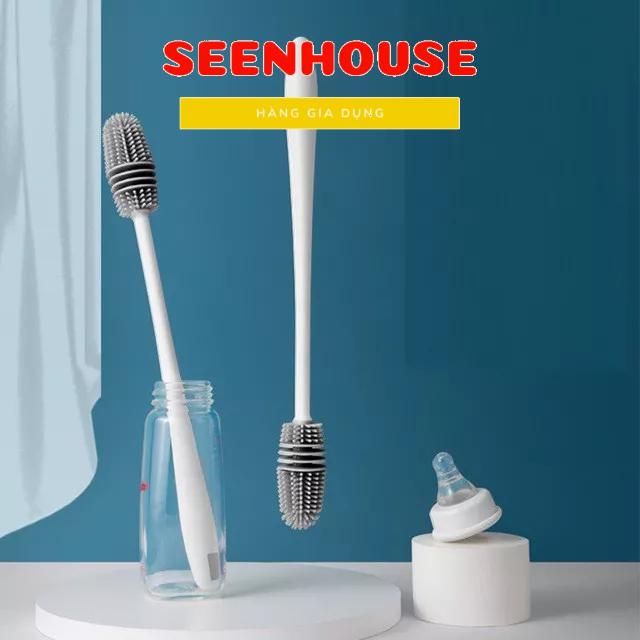 Cọ silicon rửa cốc chén, chai lọ, bình sữa đa năng tiện lợi seenhouse
