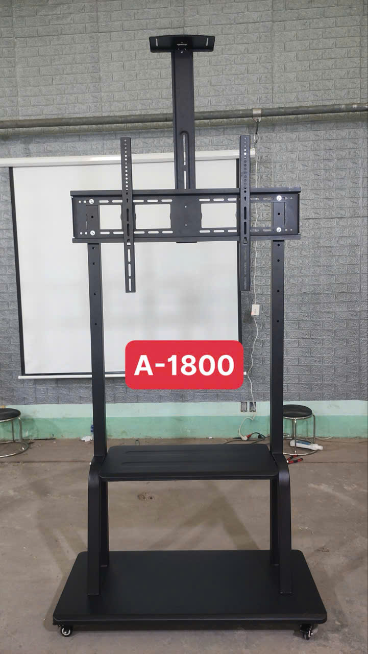 Khung kệ treo màn hình tivi, bảng tương tác di động Apollo 1800 kích thước 60 ”– 100“ tải trọng 150kg - Hàng nhập khẩu