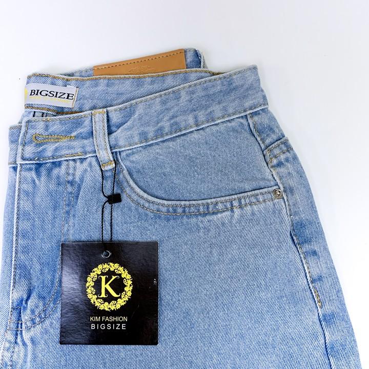 Quần baggy bigsize kimfashion, quần baggy ống rộng cạp lưng cao big size 60-90kg