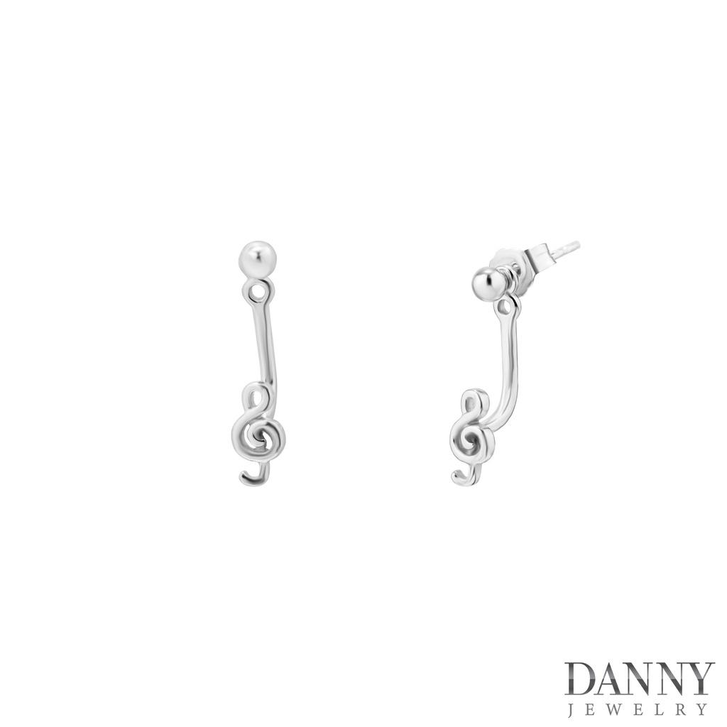 Bông Tai Nữ Danny Jewelry Bạc 925 Xi Rhodium BY091