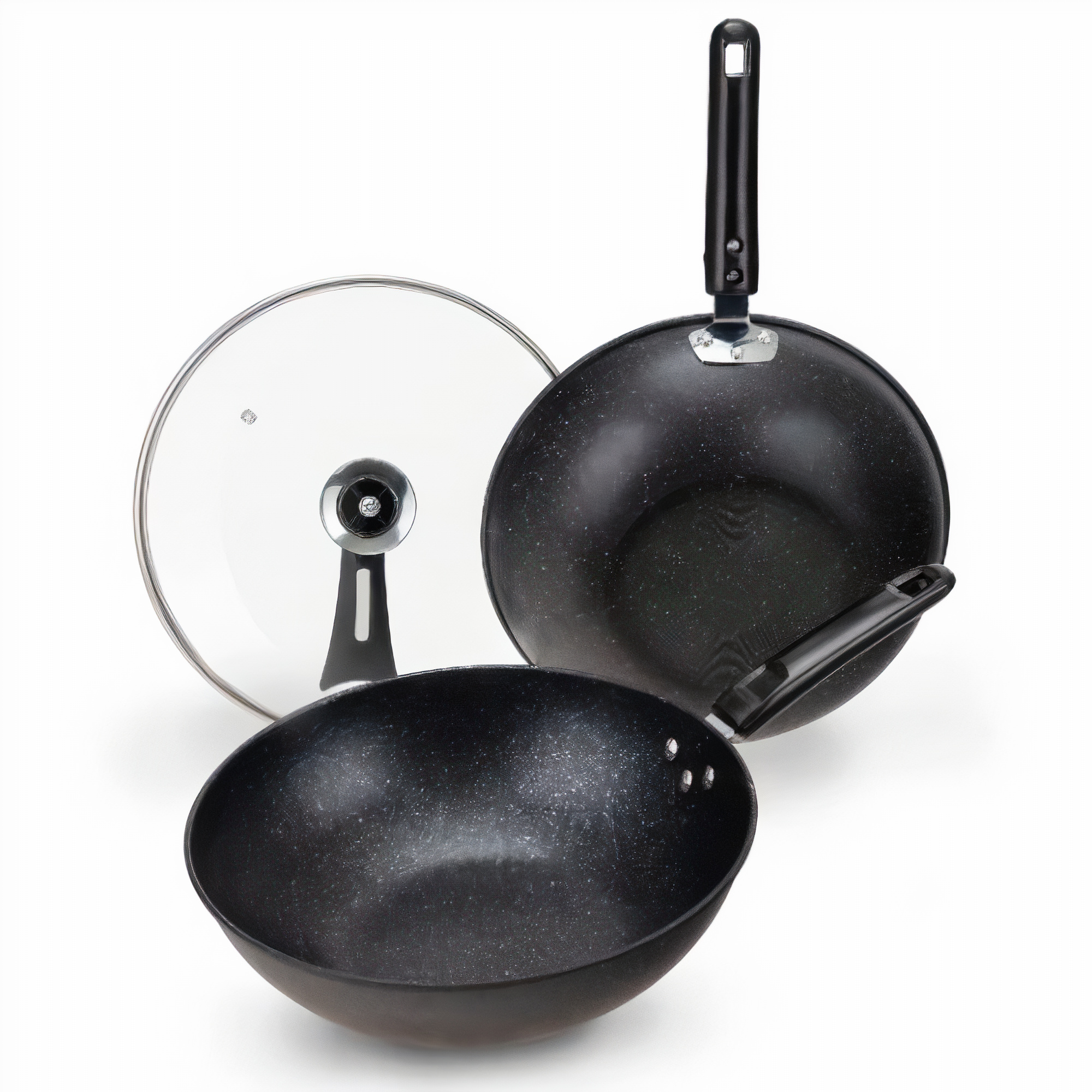 Combo 2 Chảo chống dính Thái Lan + Nắp thủy tinh