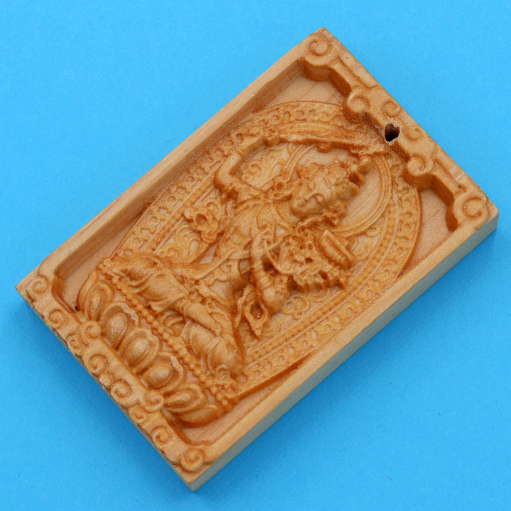 Mặt Phật gỗ ngọc am Văn Thù Bồ Tát MGPBM3