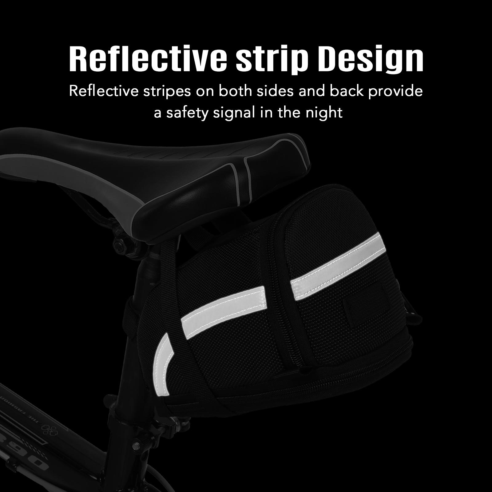 Túi yên xe đạp được làm bằng vải nylon chống thấm nước, có độ bền cao,dức chứa lớn, kích thước có thể mở rộng