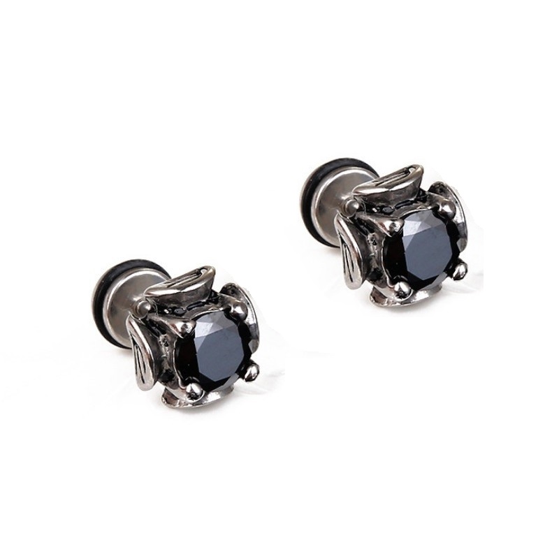 Bông Tai Nam Đính Đá Chất Liệu Thép Titan Không Han Rỉ TT 2539 - 1 Cặp