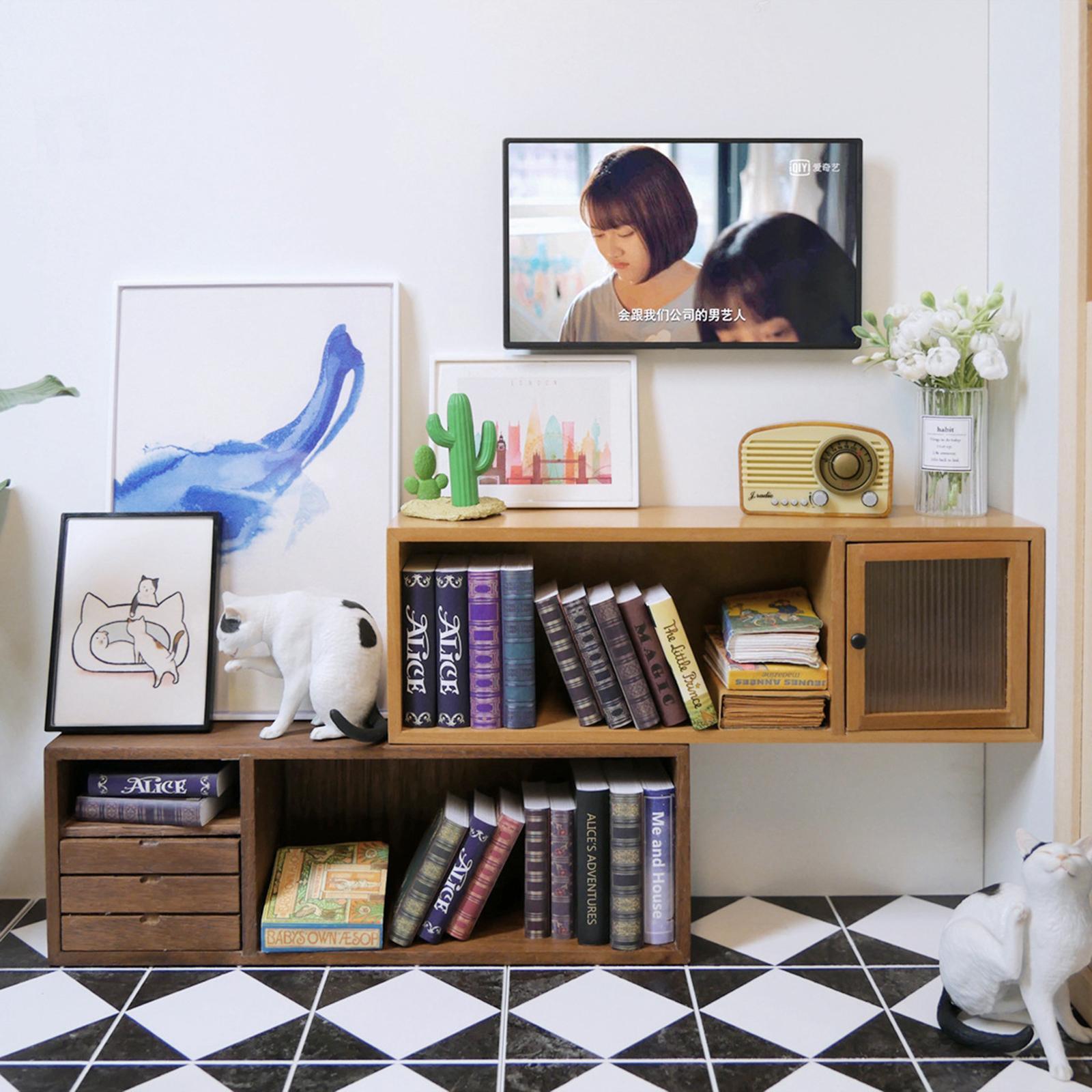 Dollhouse Miniature TV Television LCD Wide Scene 1:12 1:6 for Blythe