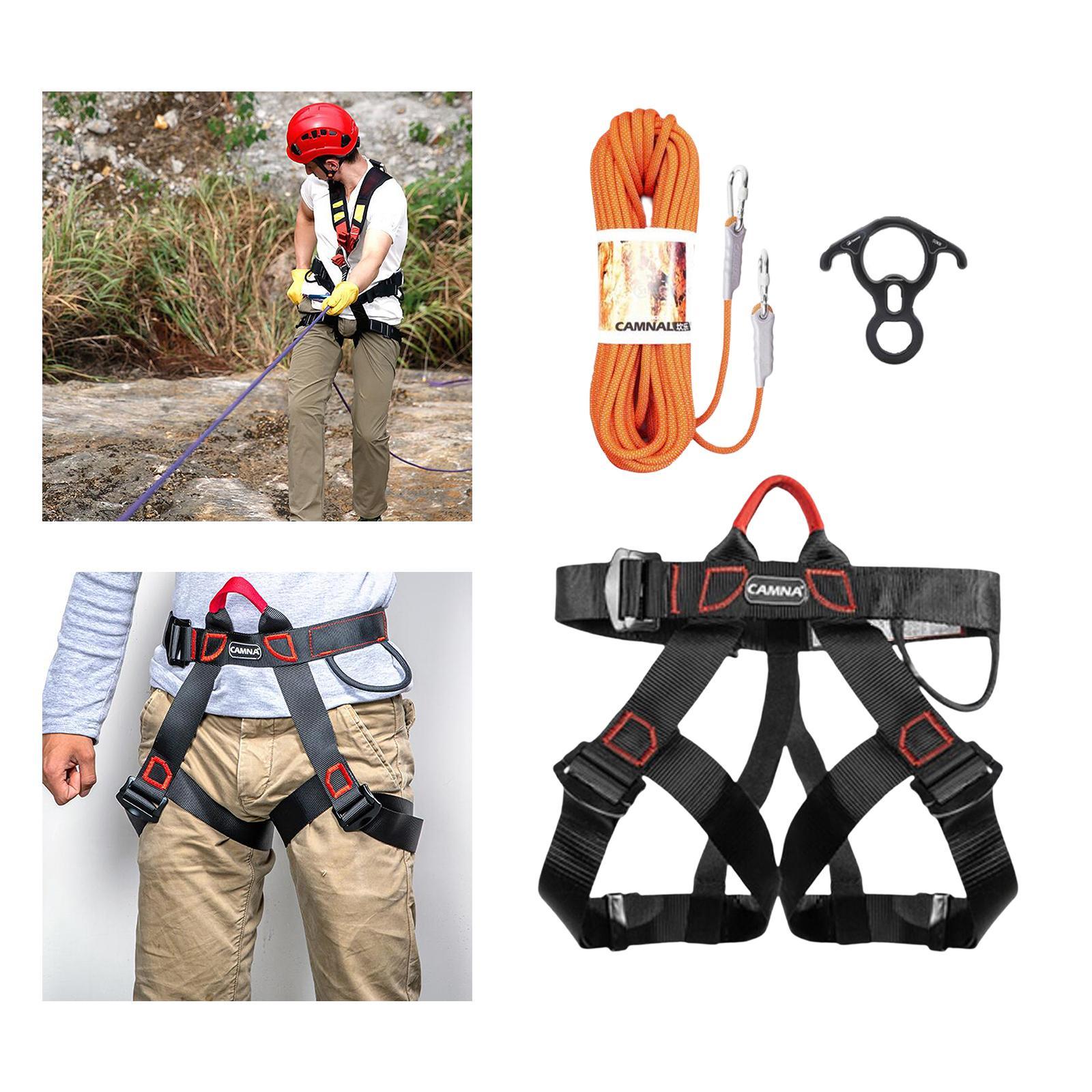 Climbing Harness  Belt Tree Climbing Rappelling Equip Blue