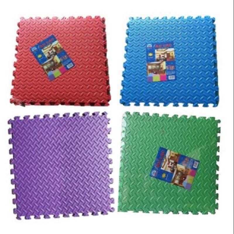 Set 4 tấm thảm xốp Âu Lạc Vân Lá trải sàn