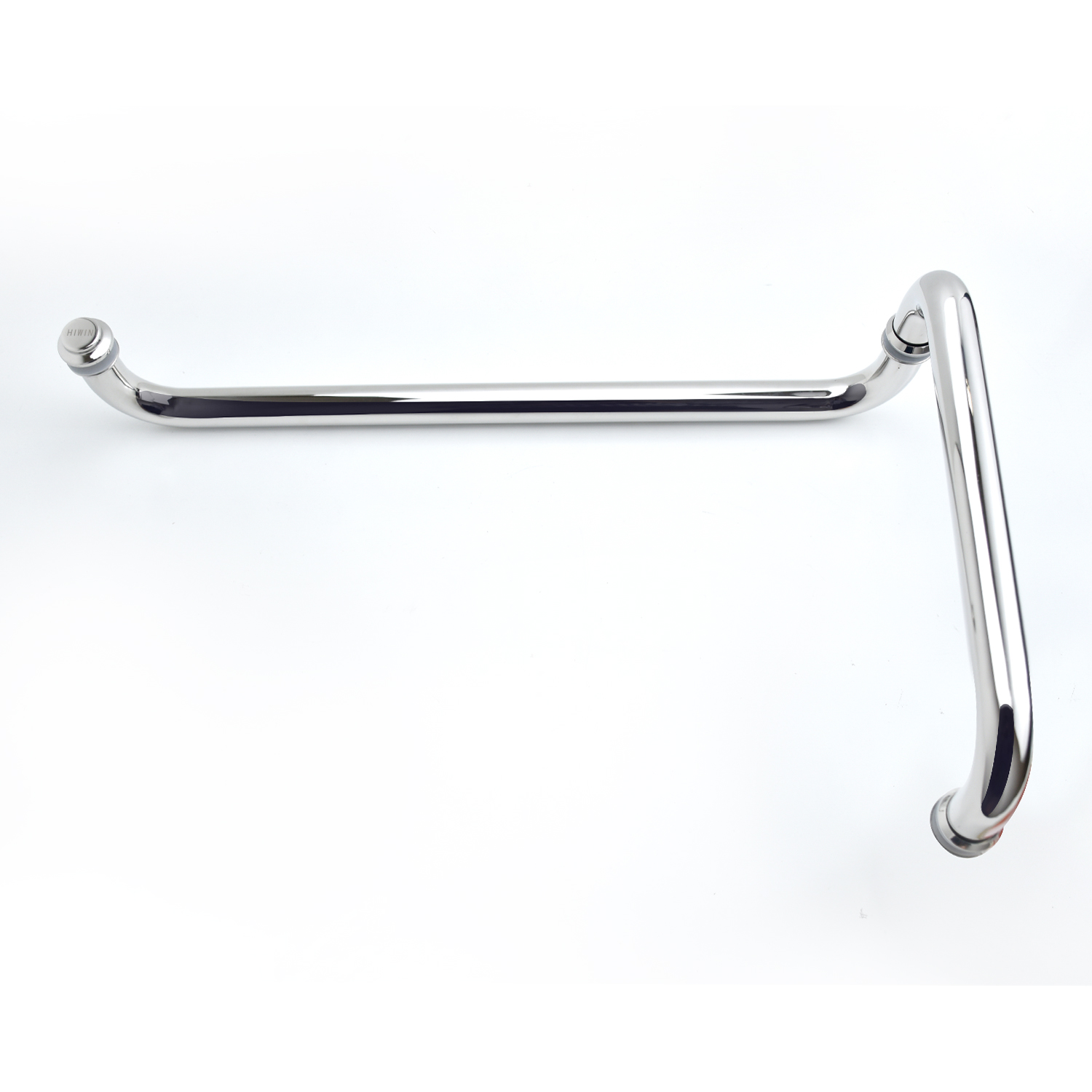 Tay nắm cửa vách tắm kính bo tròn inox 304 chống gỉ mặt gương Hiwin HD-600