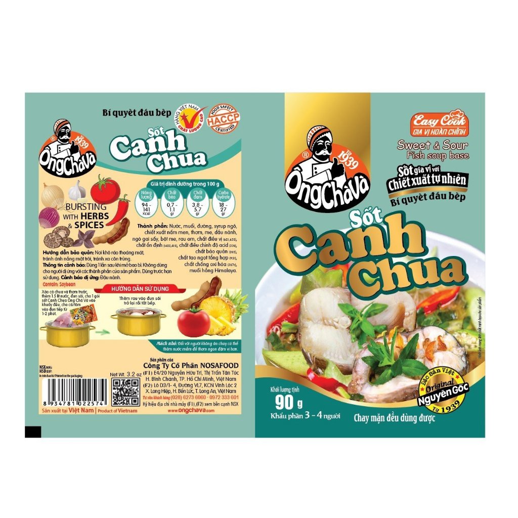 Combo 5 Gói Sốt Canh Chua Ông Chà Và 90gr