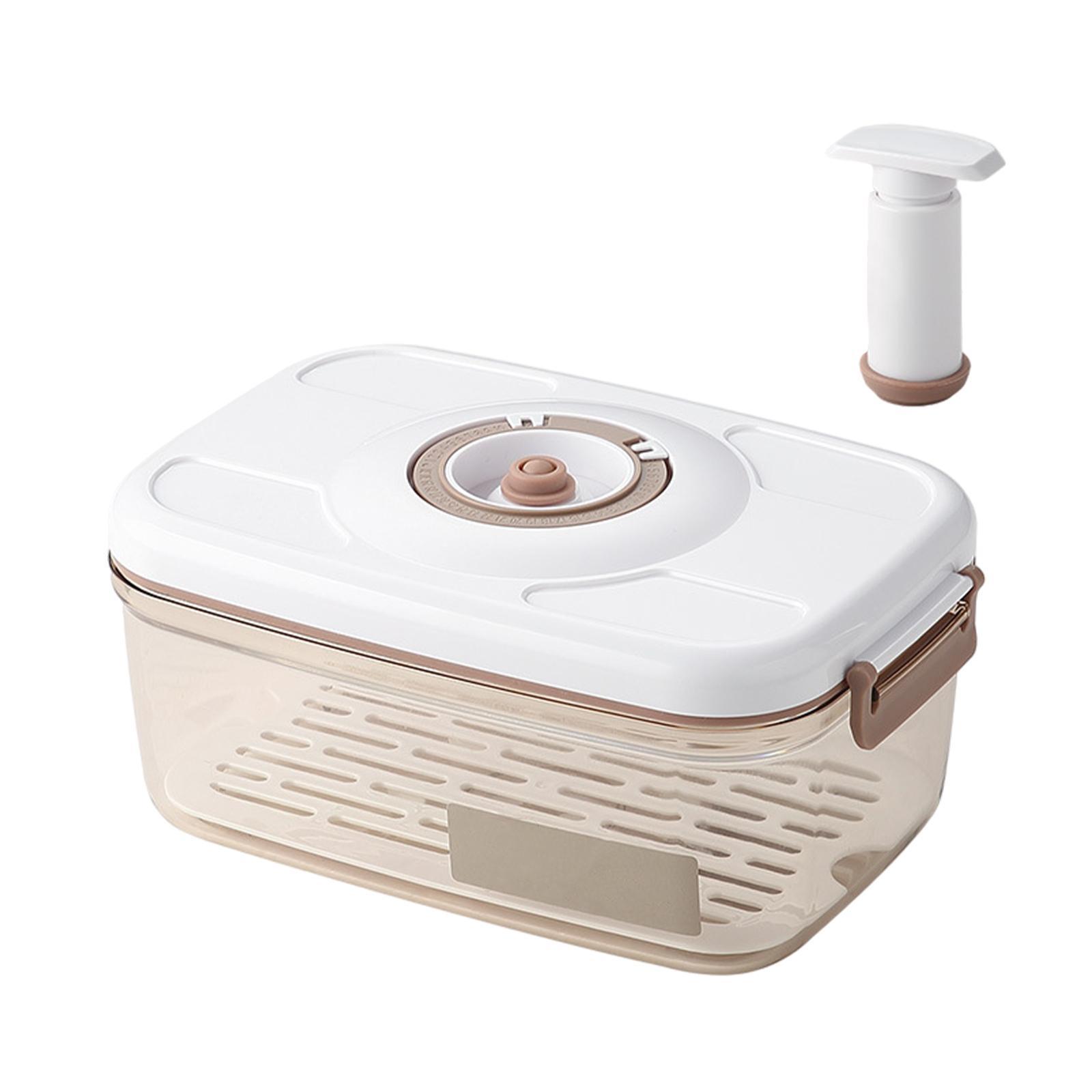 Vacuum Refrigerator Organizer Food Storage Box for Kitchen Refrigerator