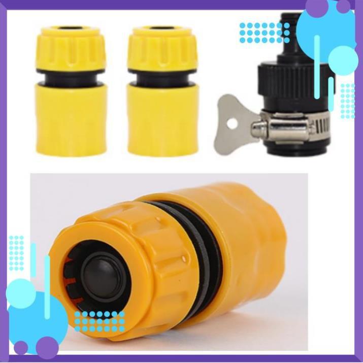 ️ Bộ dây vòi xịt nước rửa xe,tưới cây ,tăng áp 3 lần,loại 3m,5m 206701 đầu đồng,cút,nối nhựa đen+ mở chai