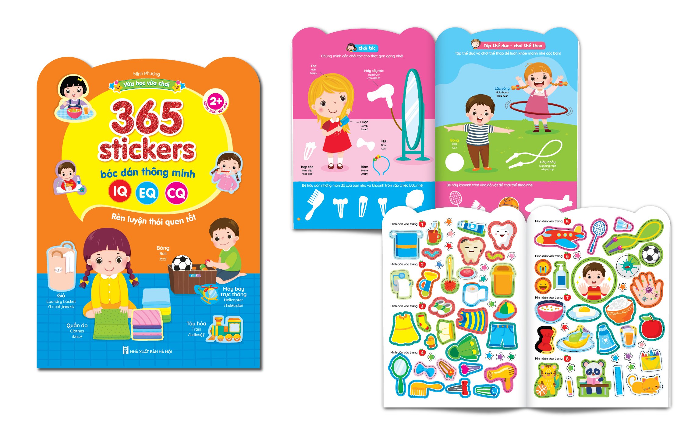 Trọn Bộ 6 Cuốn 2000+ Stickers Bóc Dán Thông Minh - Giúp bé phát triển IQ, EQ, CQ