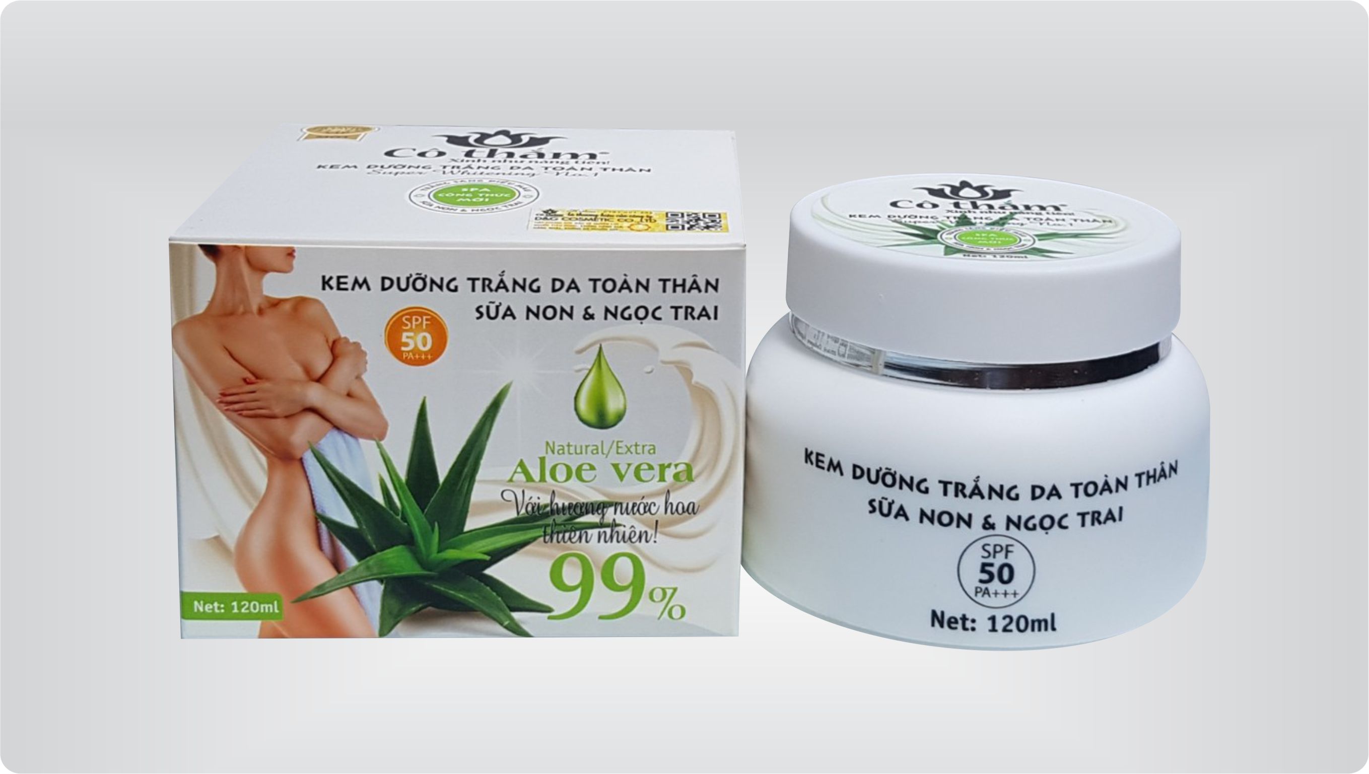 kem dưỡng trắng da toàn thân - sữa non &amp; ngọc trai