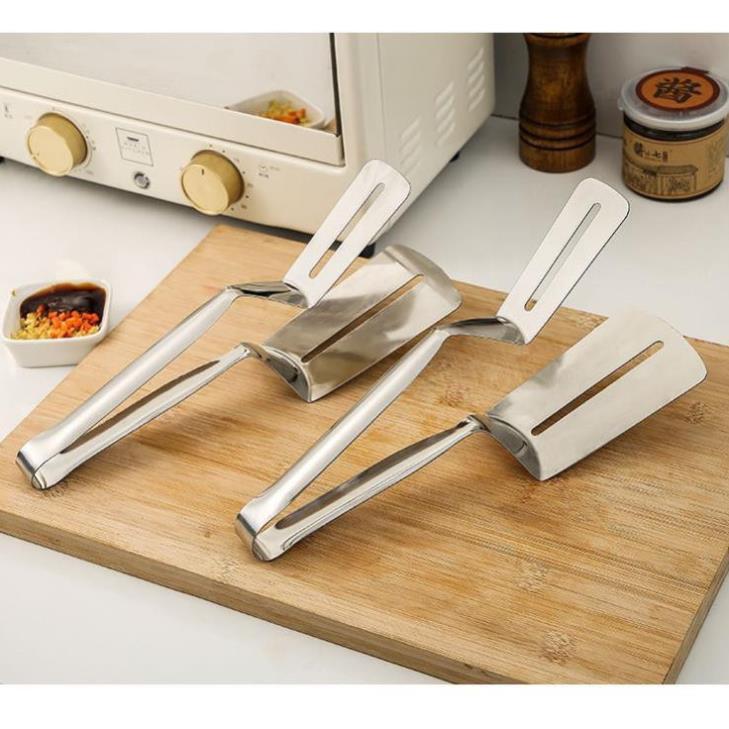 Kẹp Gắp Đồ Ăn Bằng Inox ,Chiên Xẻng Nướng , Gắp Đồ Nóng Như Bít Tết, Cá Rán, Thịt Nướng Tiện Dụng