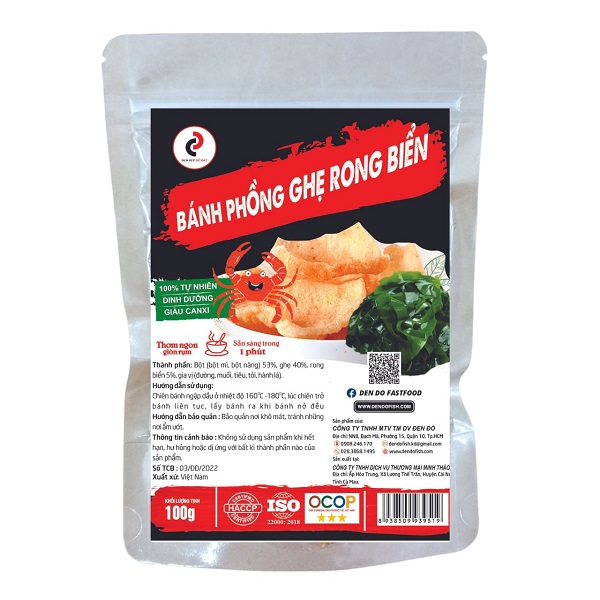BÁNH PHỒNG GHẸ RONG BIỂN 100g
