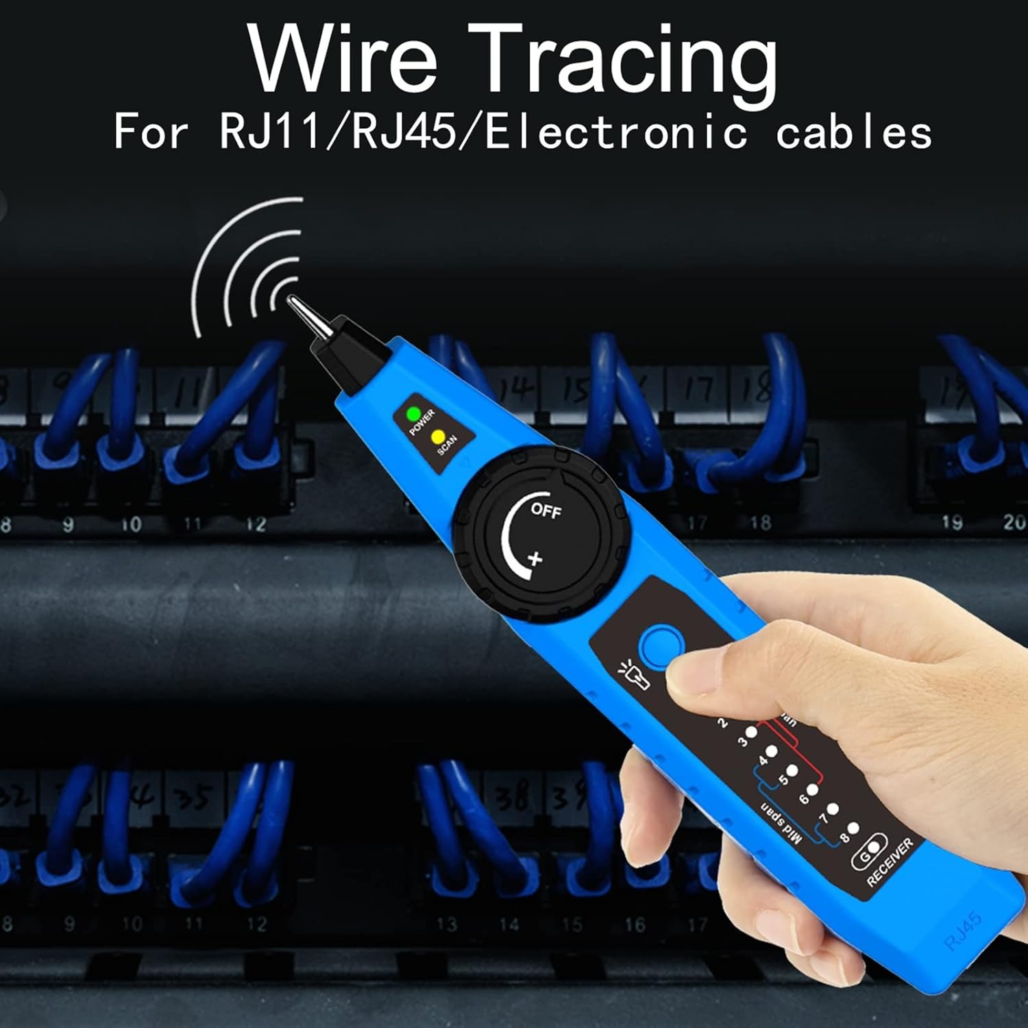 Bộ test cáp mạng + Test POE + Dò dây line điện thoại NOYAFA NF-810 - Hàng Nhập Khẩu