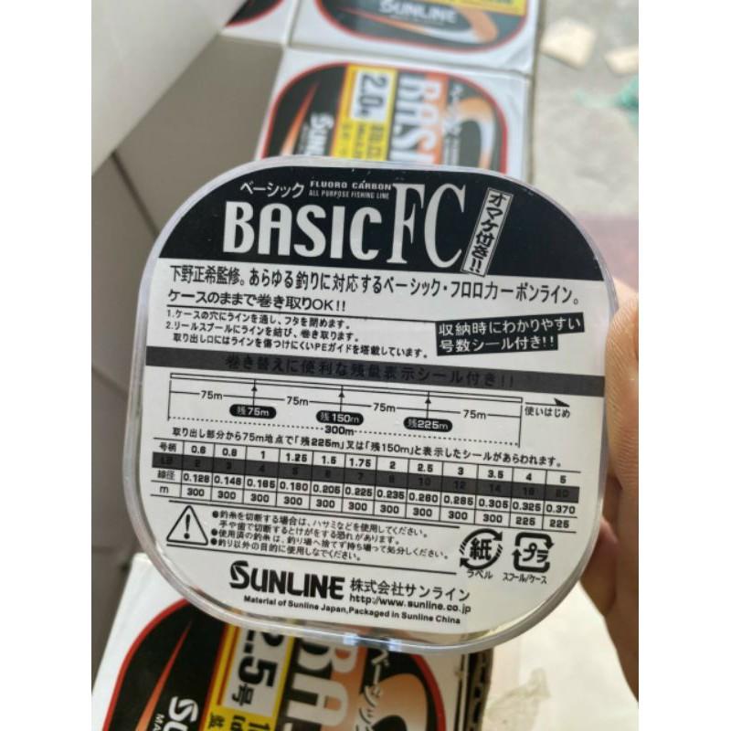 Cước câu cá Sunline basic FC 300m