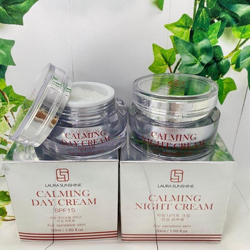 Kem ngày dưỡng trắng da cho da nhạy cảm Hàn Quốc 50ml - Calming Day Cream SPF15+ - Laura Sunshine - Nhật Kim Anh