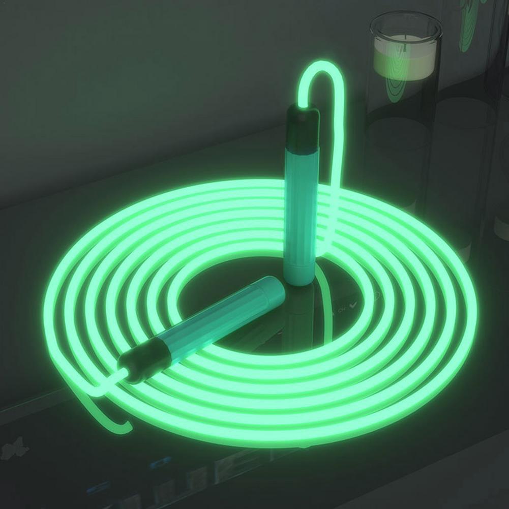 Phát Sáng Dây Nhảy Dài 3 Mét Dây Nhảy LED Nhanh Nhảy Tập Thể Dục Dành Cho Trẻ Em Học P.E. Lớp Thể Thao