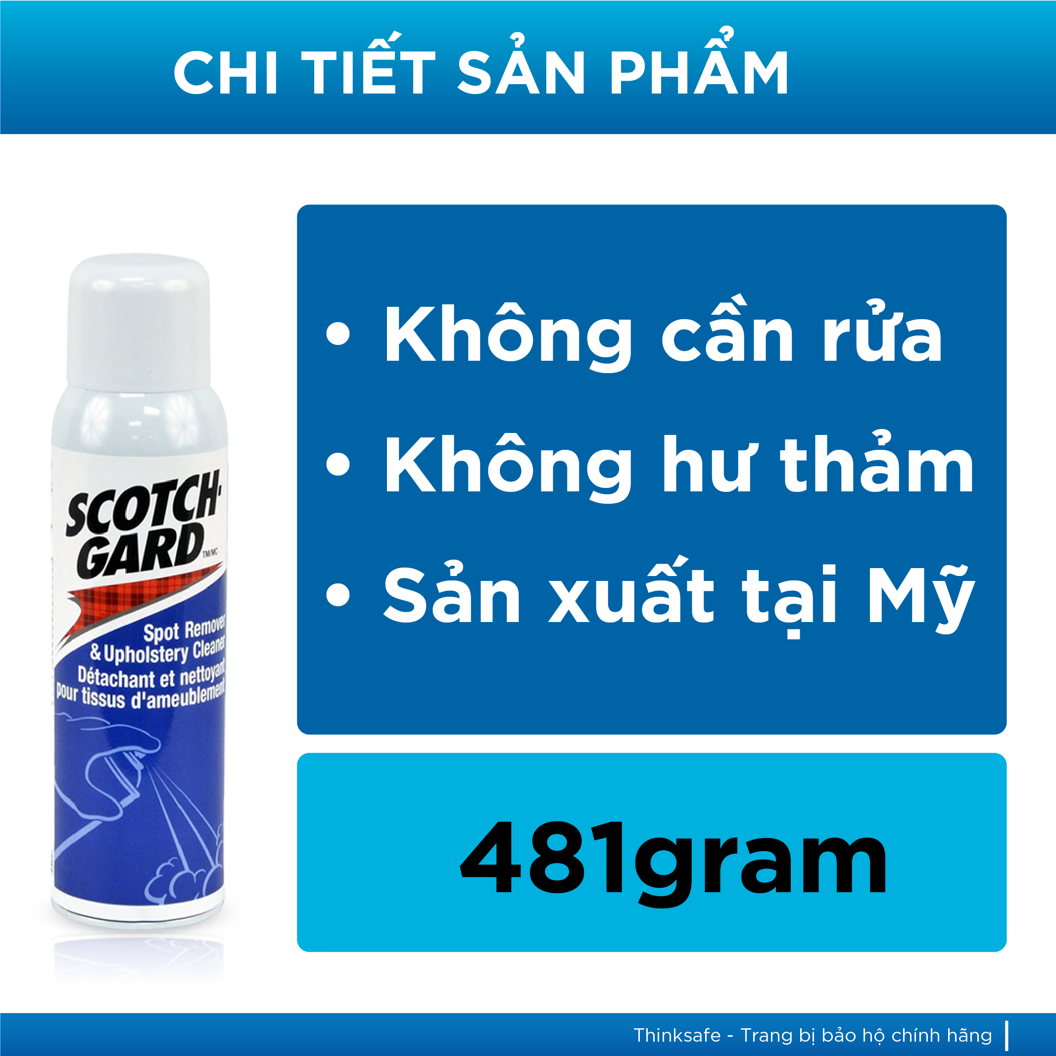 Chai Xịt Vệ Sinh Vết Bẩn Trên Thảm - Sofa - Nệm - Ghế 3M Scotchgard spot remover and upholstery cleaner - Tẩy sạch vết ố bụi bẩn một cách dễ dàng làm sạch hầu hết các loại sợi thảm