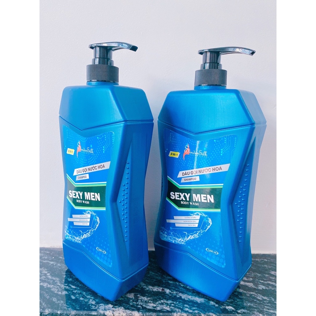 Dầu gội 3in1 hương nước hoa cho nam chai 1200ml ,dưỡng da đầu , ngăn ngừa gàu ,  làm sạch da đầu , nuôi dưỡng làn da sạch khỏe cho mái tóc mềm mại , chắc khỏe và sạch gàu ,hương nước hoa nồng nàn , lịch lãm , giúp cơ thể thơm tho , tự tin suốt cả ngày    