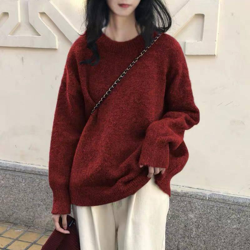 Áo len sweater tron giản dị phong cách thời trang Hadu shop