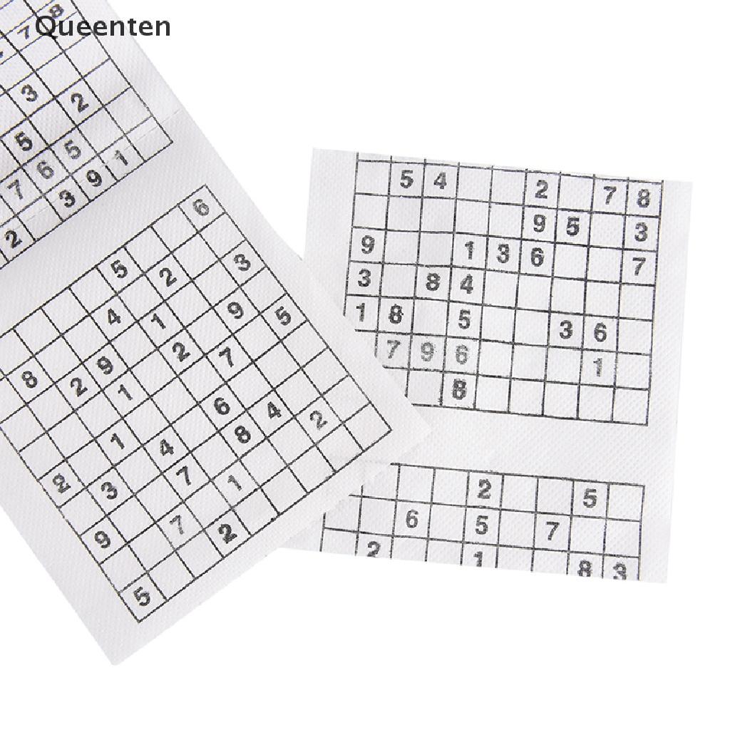 Queenten Novelty Funny Number Sudoku Printed Toilet Paper Bath Tissue Gift1 Roll 2 Ply  QT