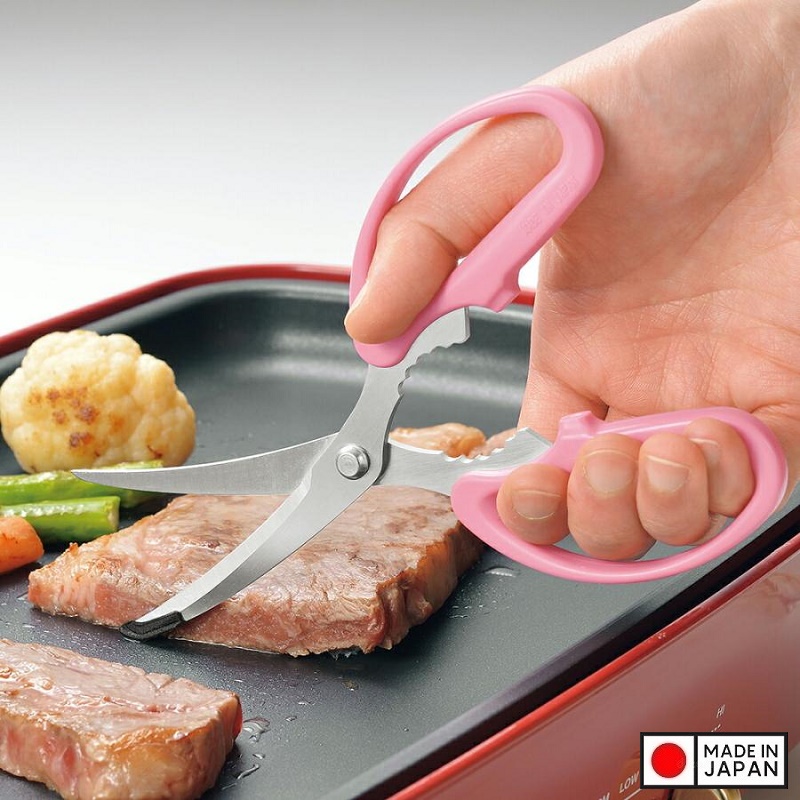 Kéo nhà bếp đầu cong siêu sắc bén Shimomura Yaki Party - Hàng nội địa Nhật Bản | Made in Japan