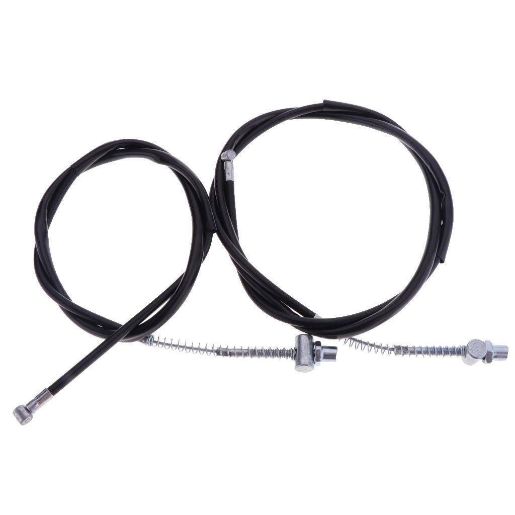 4 Pieces Black Durbale Front & Rear Brake Cable Assembly for PW50