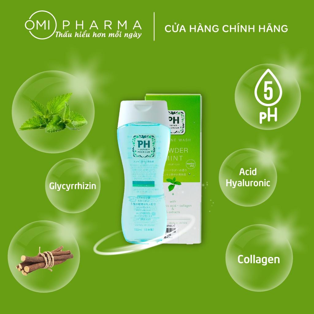 Combo Sữa Tắm Hương Trà Xanh Và Dung Dịch Vệ Sinh PH Japan Hương Bạc Hà Nhật Bản