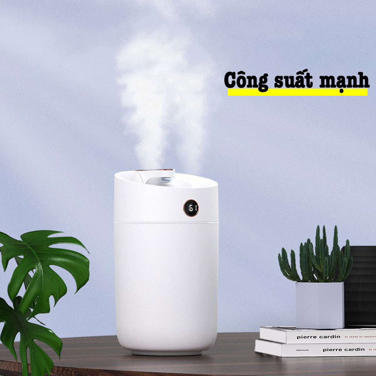 Máy phun sương nano tạo ẩm không khí SEASY SS12, máy xông và khuyếch tán tinh dầu dung tích 3 lít với 3 chế độ phun, tích hợp đèn ngủ tự thay đổi màu sắc, phun liên tục 20h và tự ngắt khi hết nước - Hàng chính hãng