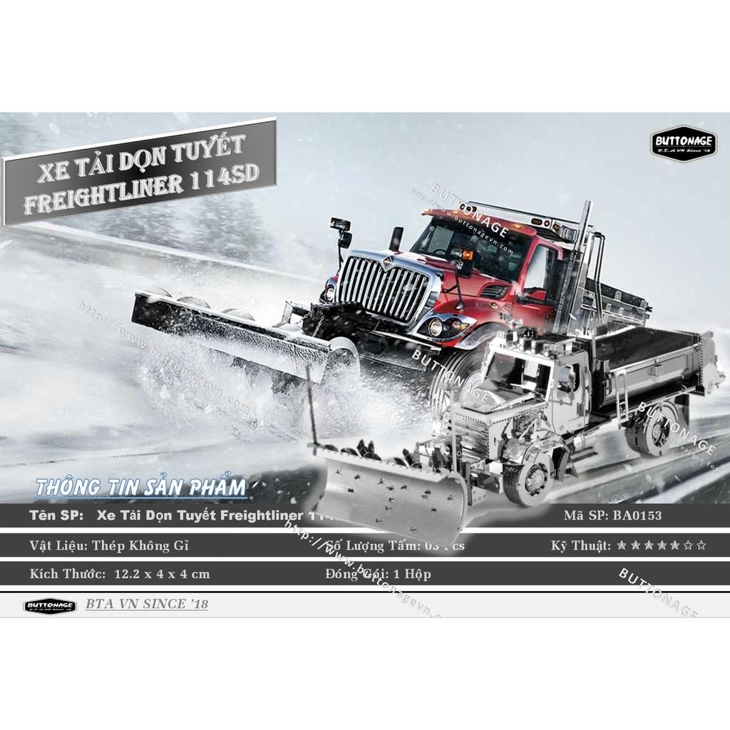 Mô Hình Lắp Ráp 3d Xe tải Dọn Tuyết 114SD