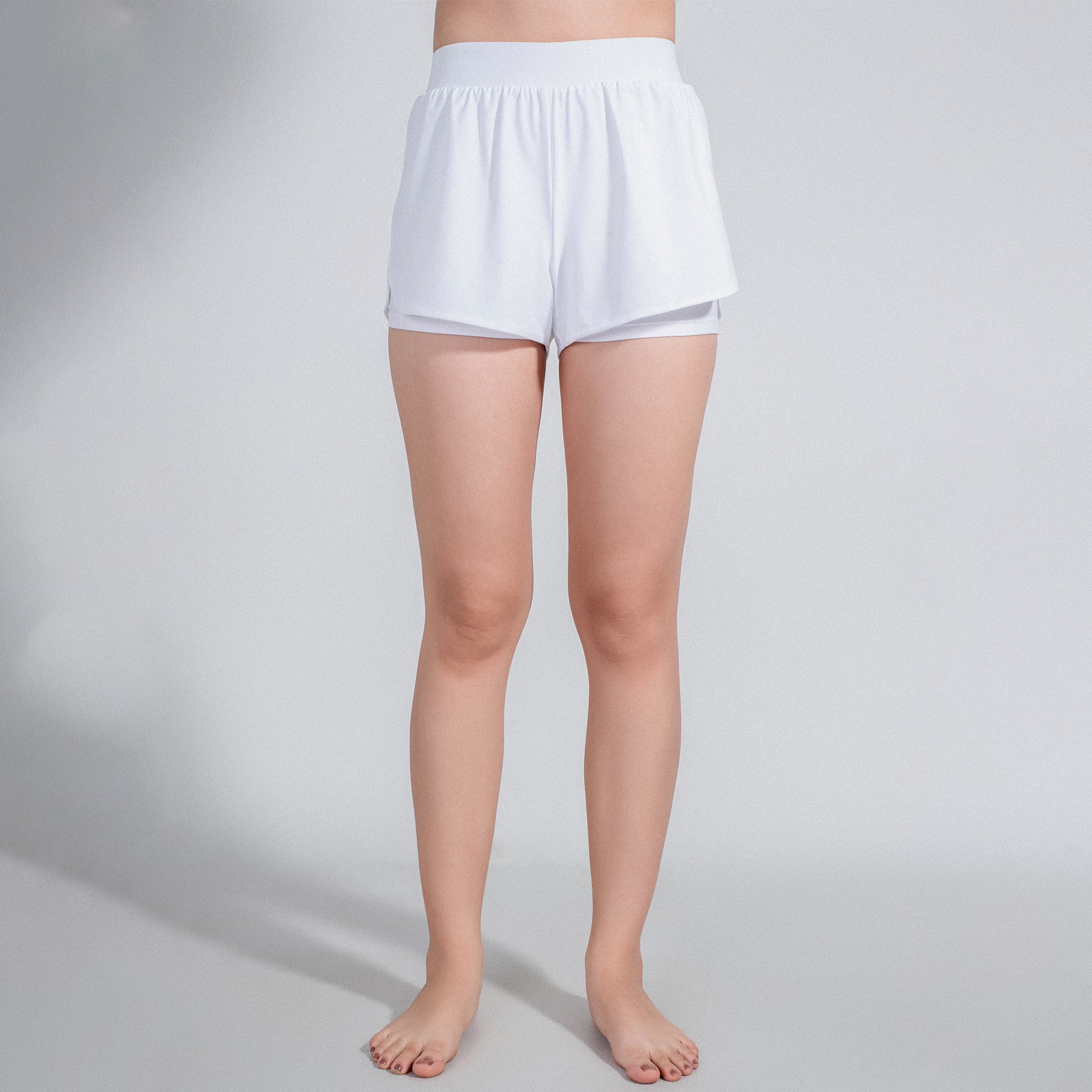 Quần bơi nữ Short White 2 Layer SOBIE