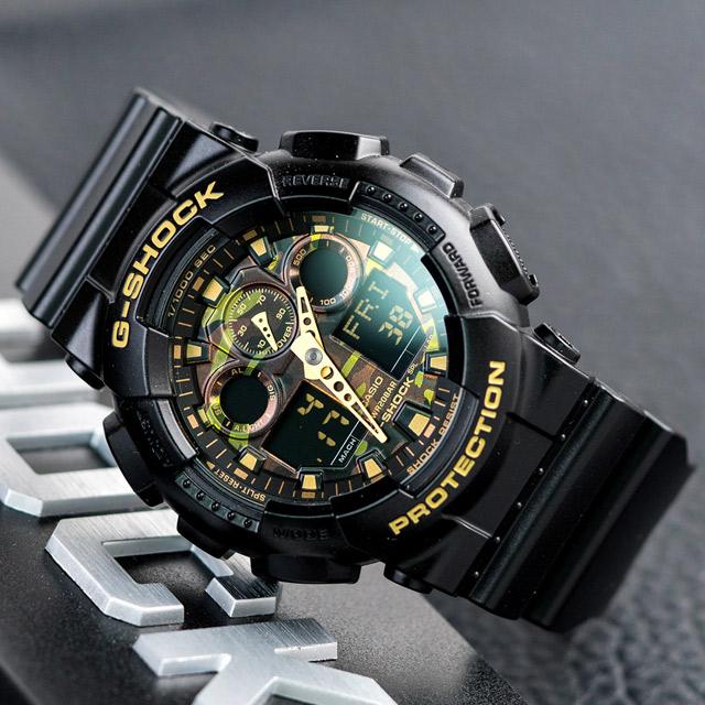 Đồng Hồ Nam Dây Nhựa Casio G-Shock GA-100CF-1A9 Chính Hãng - GA-100CF-1A9DR