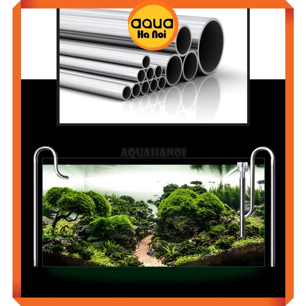 Bộ In out inox 304 Mufan - Có lọc váng - Phi 12/16mm - Tăng thẩm mĩ cho máy lọc hồ thủy sinh