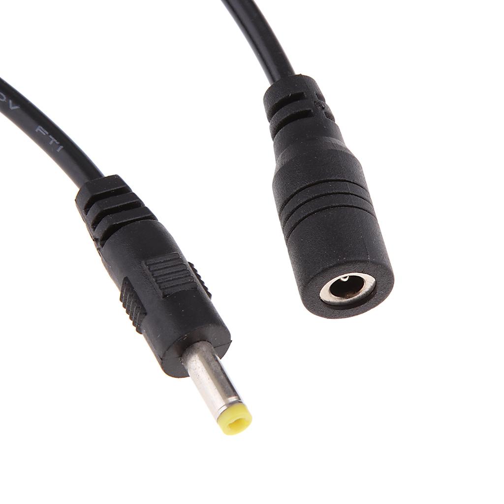 2x2x DC Power Adapter Cable 4.0x1.7mm Male Plug to Female Jack Converter 1.5M