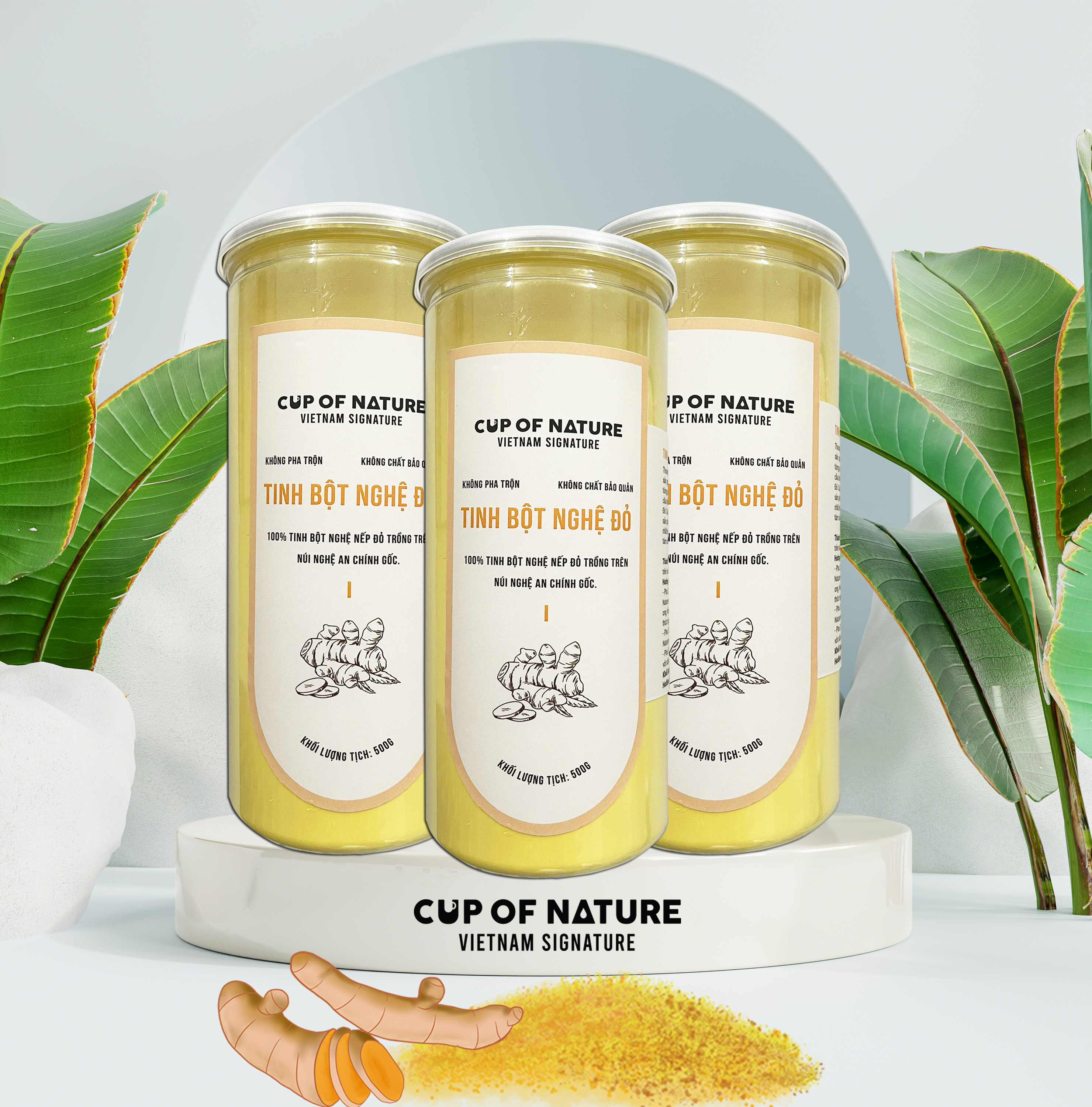 Tinh bột nghệ đỏ Cup Of Nature nguyên chất cao cấp 500g