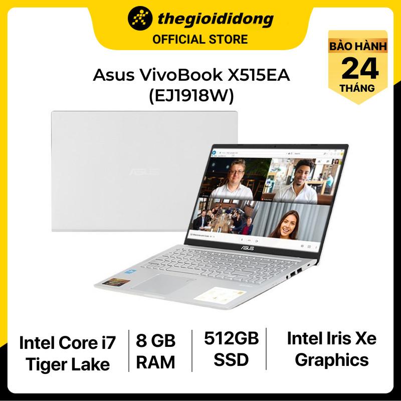 Laptop Asus X515EA i7 1165G7/8GB/512GB/15.6&quot;F/Win11/(EJ1918W)/Bạc - Hàng chính hãng