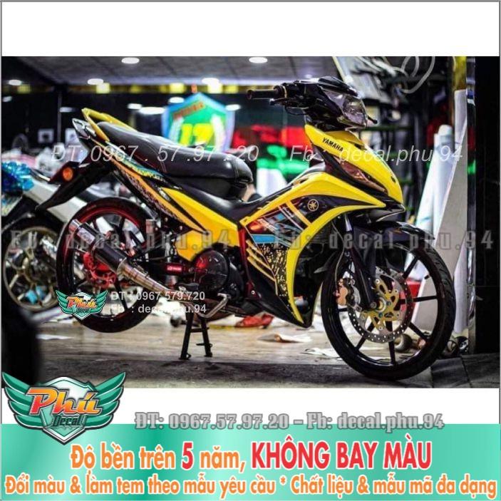 Tem rời Exciter 135 Lc vàng đen mới