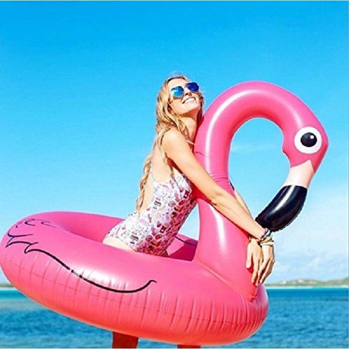 Bể bơi Flamingo bơm hơi Vòng bơi Vòng tròn Vòng tròn cao su cho trẻ em Người lớn Ghế nổi Bãi biển mùa hè Đồ chơi bên bể bơi
