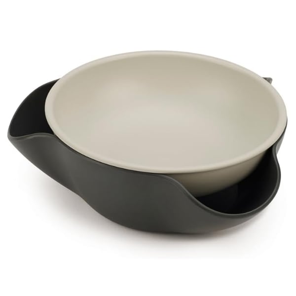 Tô đựng hạt có ngăn chứa vỏ Joseph Joseph 20156 Double-Dish (Grey) hàng chính hãng