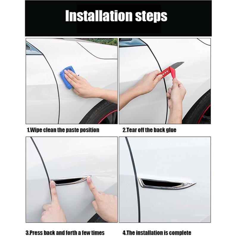 FENDER Bộ 2 Miếng Dán Trang Trí Chắn Bùn Xe Hơi Mazda Cx8 Rx8 Bt50 Cx7 Cx30