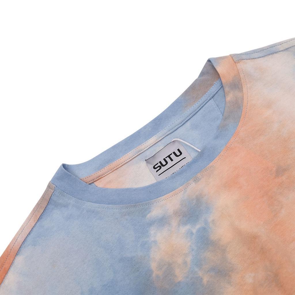 [Mã BMLT35] Áo Thun Nam Form Rộng SUTU TIE DYE Phong Cách Đa Màu Sắc Tạo Điểm Nhấn Nơi Đám Đông | A2OCES - CAM XANH