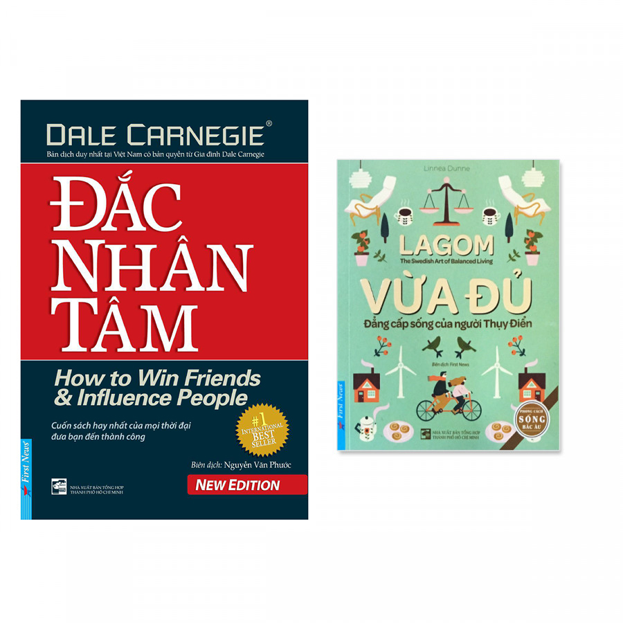 Combo 2 cuốn: Đắc Nhân Tâm, Lagom - Vừa Đủ - Đẳng Cấp Sống Của Người Thụy Điển