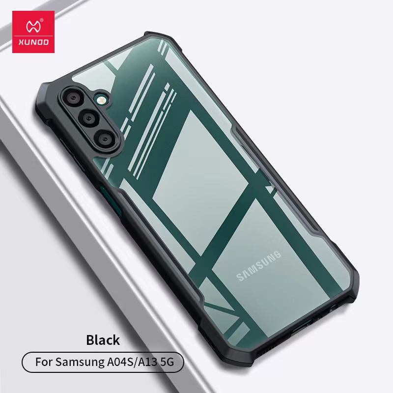 Ốp Lưng Chống Sốc Mặt Lưng Trong Suốt Bảo Vệ Cho Samsung Galaxy A04, A04s - Hàng Chính Hãng Xundd