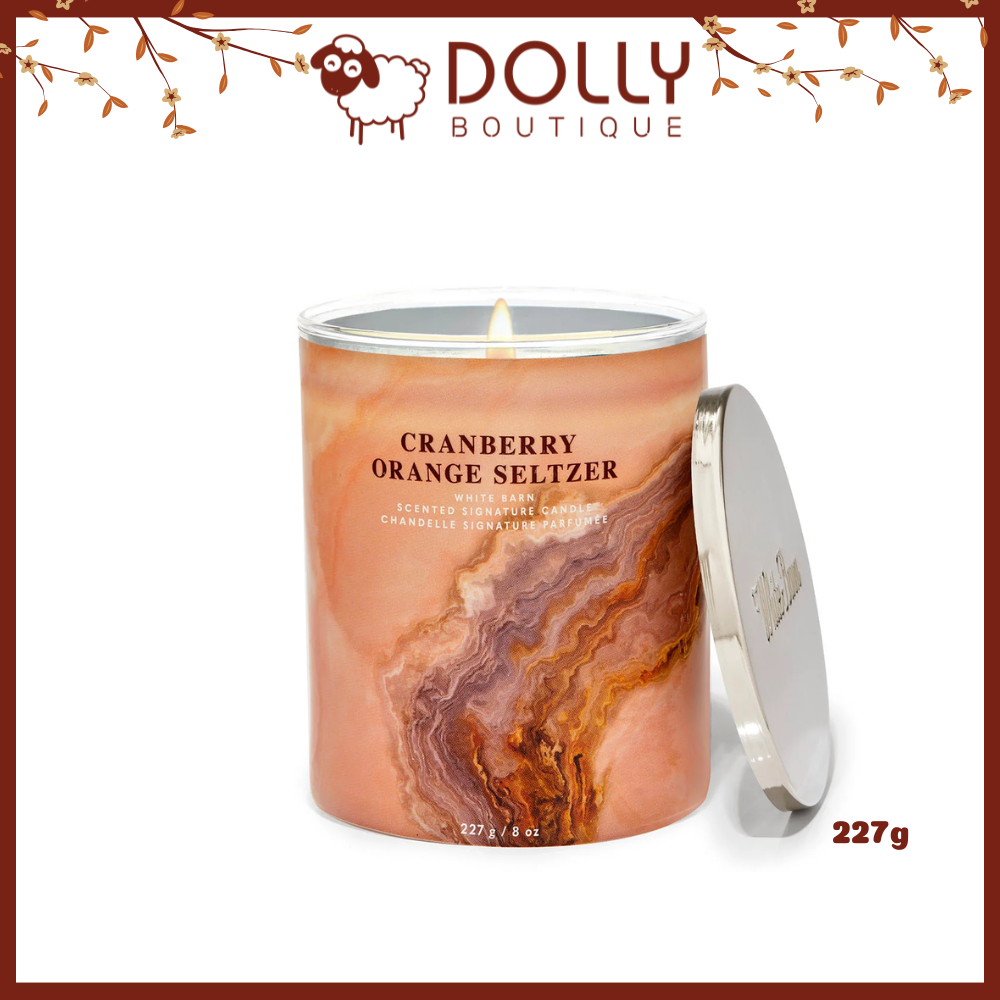 Nến Thơm 1 Bấc Cranberry Orange Seltzer Single Wick Candle 227g