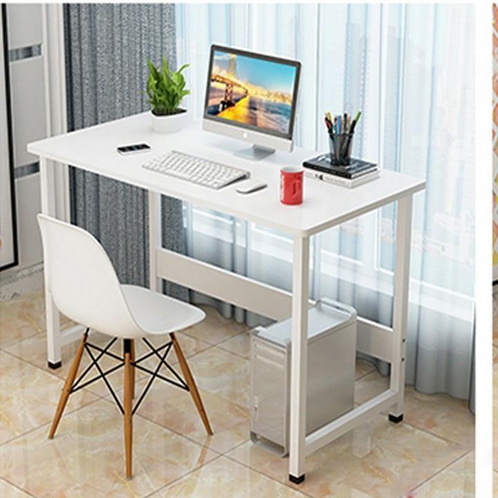 Bàn Làm Việc, Bàn Học Gỗ, Chân Sắt Dùng Cho Văn Phòng, Học Bài, Để Máy Tính Cho Sinh Viên Chất Liệu Cao Cấp