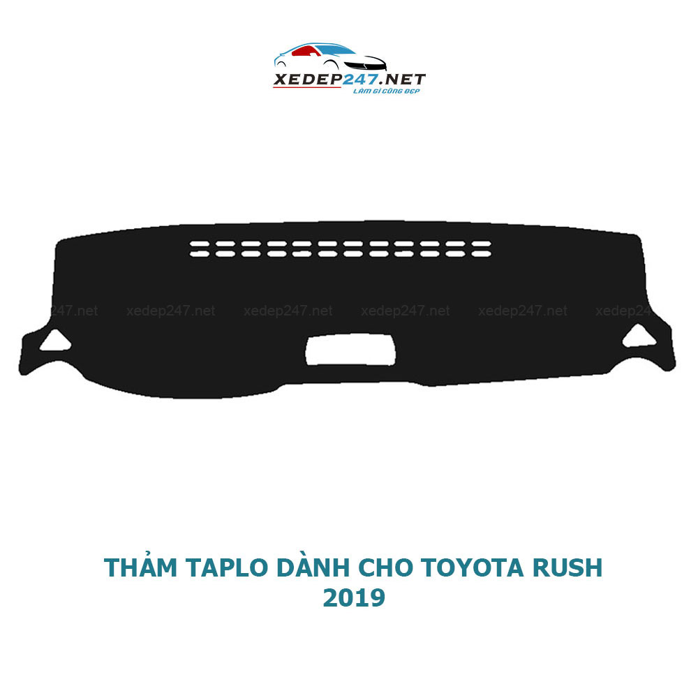 Thảm Taplo dành cho xe Toyota Rush 2019 chất liệu Nhung, da Carbon, da vân gỗ