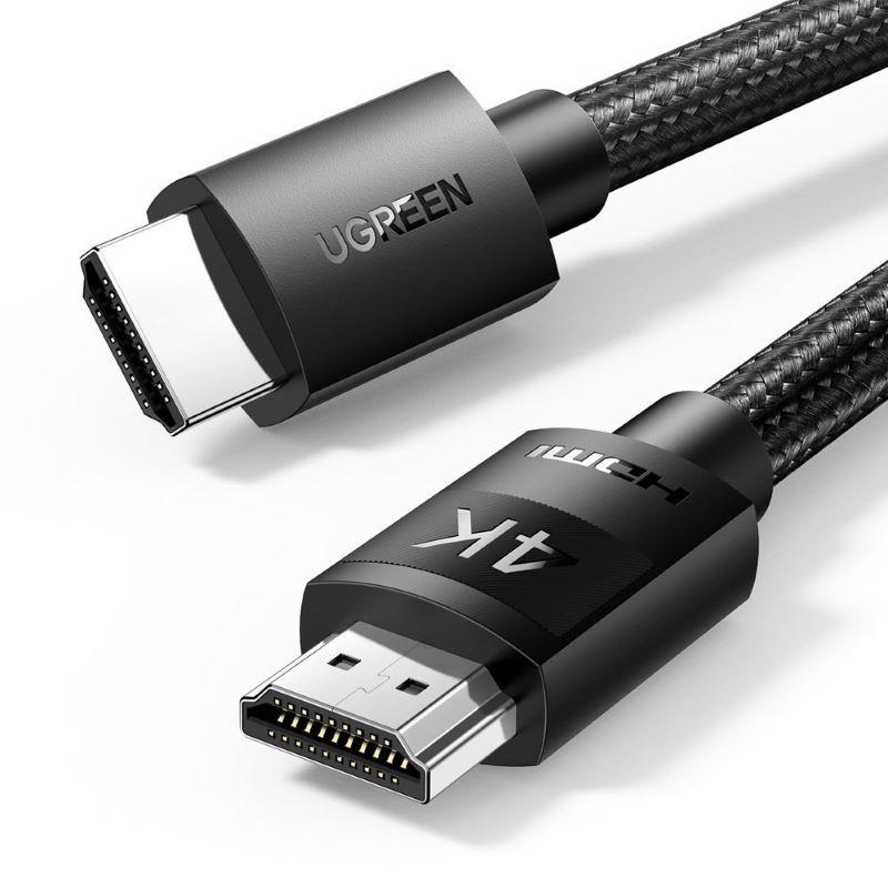 Cáp dữ liệu VIDEO HDMI hỗ trợ 4K truyền âm thanh hình ảnh dài 10M Ugreen 40104 4K 30Hz màu đen - HÀNG CHÍNH HÃNG